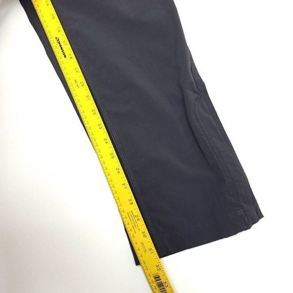 North Face Pants Mens Medium Gray Elastic Waist Convertible Hiking Nylon Stretch - Picture 6 of 8